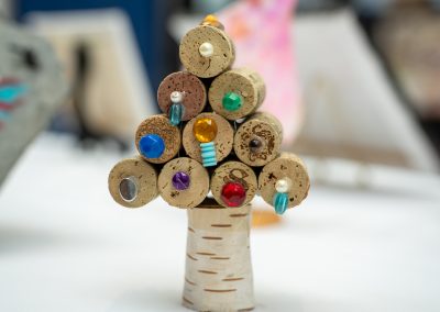 Table centerpieces made out of cork